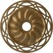 Ekena Millwork Loera Ceiling Medallion (Fits Canopies up to 6 1/4"), 26 5/8"OD x 4 1/2"ID x 1 3/8"P, Pale Gold CM26LOPAS - alternate 1